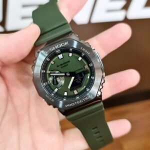 First Copy Gshock GM2100 Green All Working Inside With Original Box